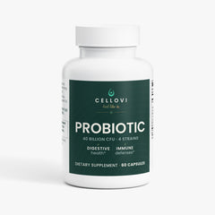 Cellovi Probiotic 40 Billion CFU capsules, front of the label