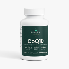 Cellovi CoQ10 200 mg, part of the Cellular Energy Protocol