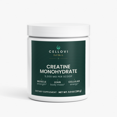 Cellovi Creatine Monohydrate, part of the His Healthspan Protocol