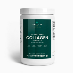 Cellovi Grass-Fed Collagen Peptides tub, hydrolyzed bovine collagen, 9.88 oz (280 g)