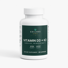 Cellovi Vitamin D3 + K2, part of the Her Healthspan Protocol